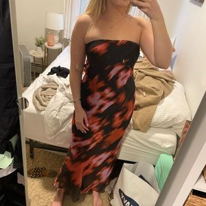 Asos muted animal print dress